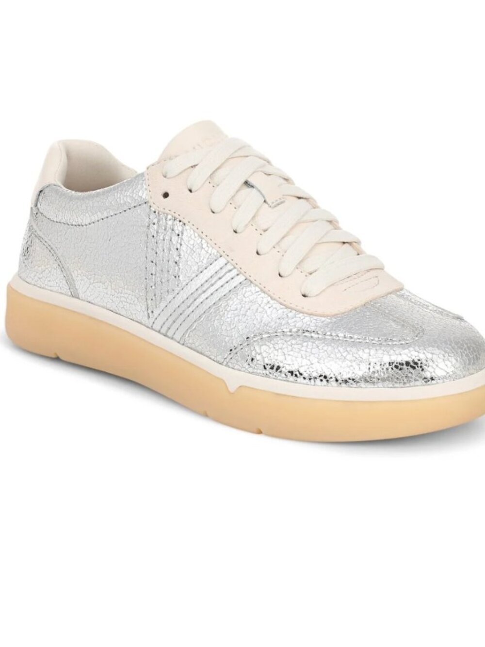 NIB Vionic City Walker Sneaker — Silver Leather Size 8